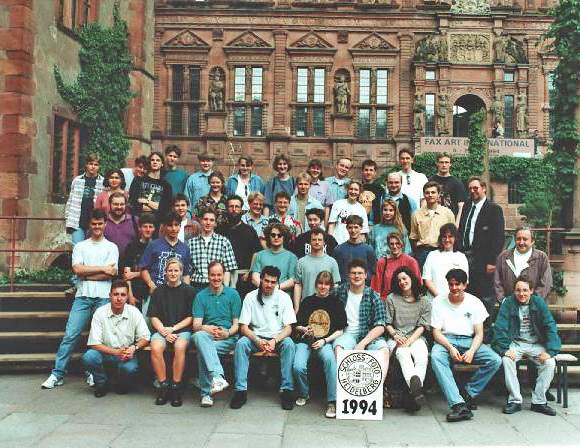 Gruppenphoto von der Orchesterfahrt nach Heidelberg 1994