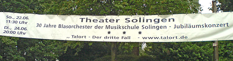 Ank&uuml;ndigungsbanner zum Jubil&auml;umskonzert